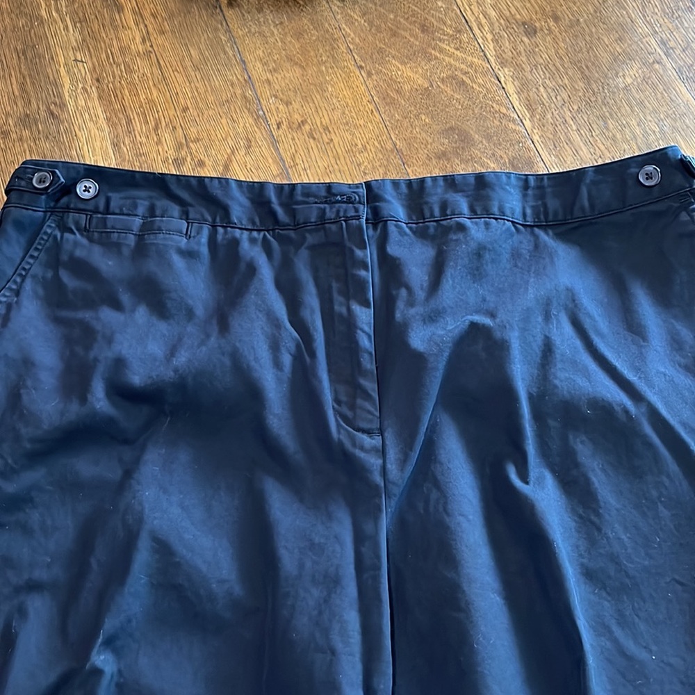Lands End Dark Navy Crops Size 18 - Picture 3 of 7